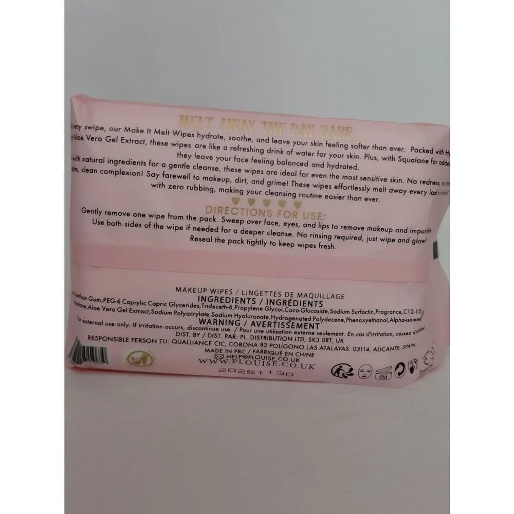 P.Louise - Make It Melt Makeup Remover Wipes - Cherry Blossom